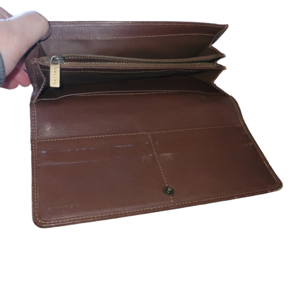 Celine Triomphe Vintage Macadam Denim and Leather Continental Wallet - Picture 3 of 13